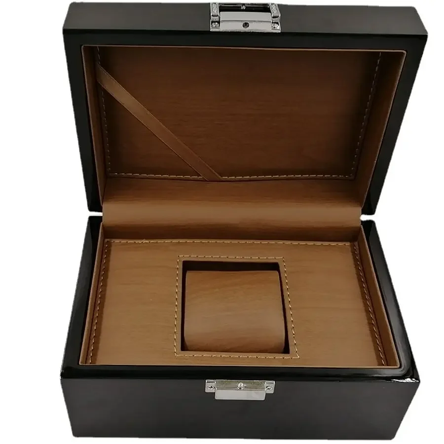 Premium Massivholz Lackierte Uhrenbox Schmuckaufbewahrung Hochwertige Vitrine für Uhren und Schmuck Premium Geschenkverpackung – Detail 10
