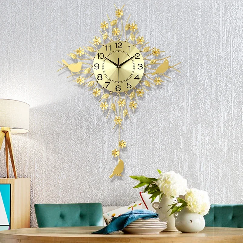 Conference Restaurant Wall Clocks Digital Luxury Art Mural Interior Minimalist Wall Watch Salon Reloj Pared Home Decoration
