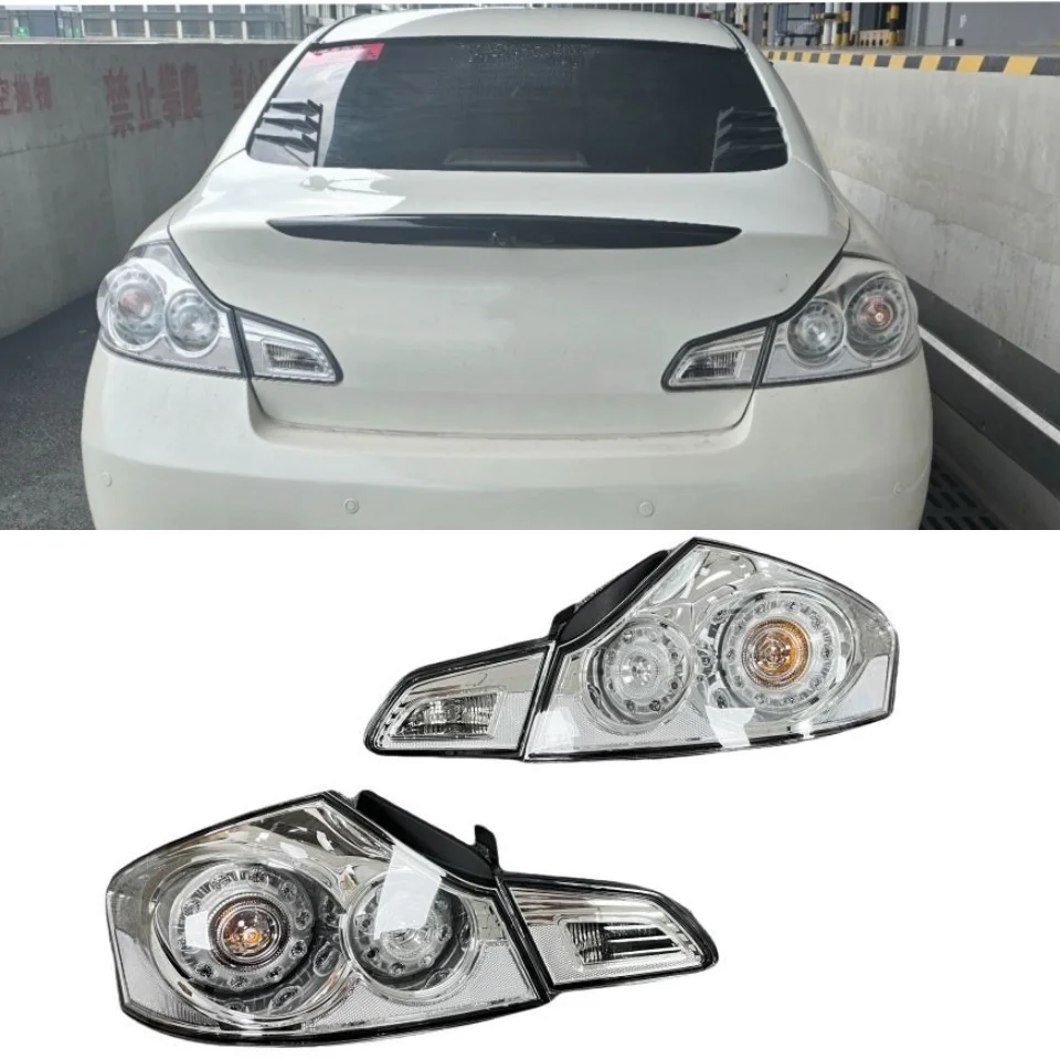 Rear Lamp for 2007 2013 Infiniti G35 G37 SEDAN Clear Lens Tail Light 26550-JK00D 26555-JK60B