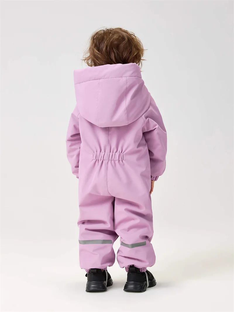 Winter Baby Boys Ski Suit Fashion Boys Jumpsuit Warm Kids Clothes Waterproof Baby Jacket Hooded Girls Snowsuit 1-5Yrs