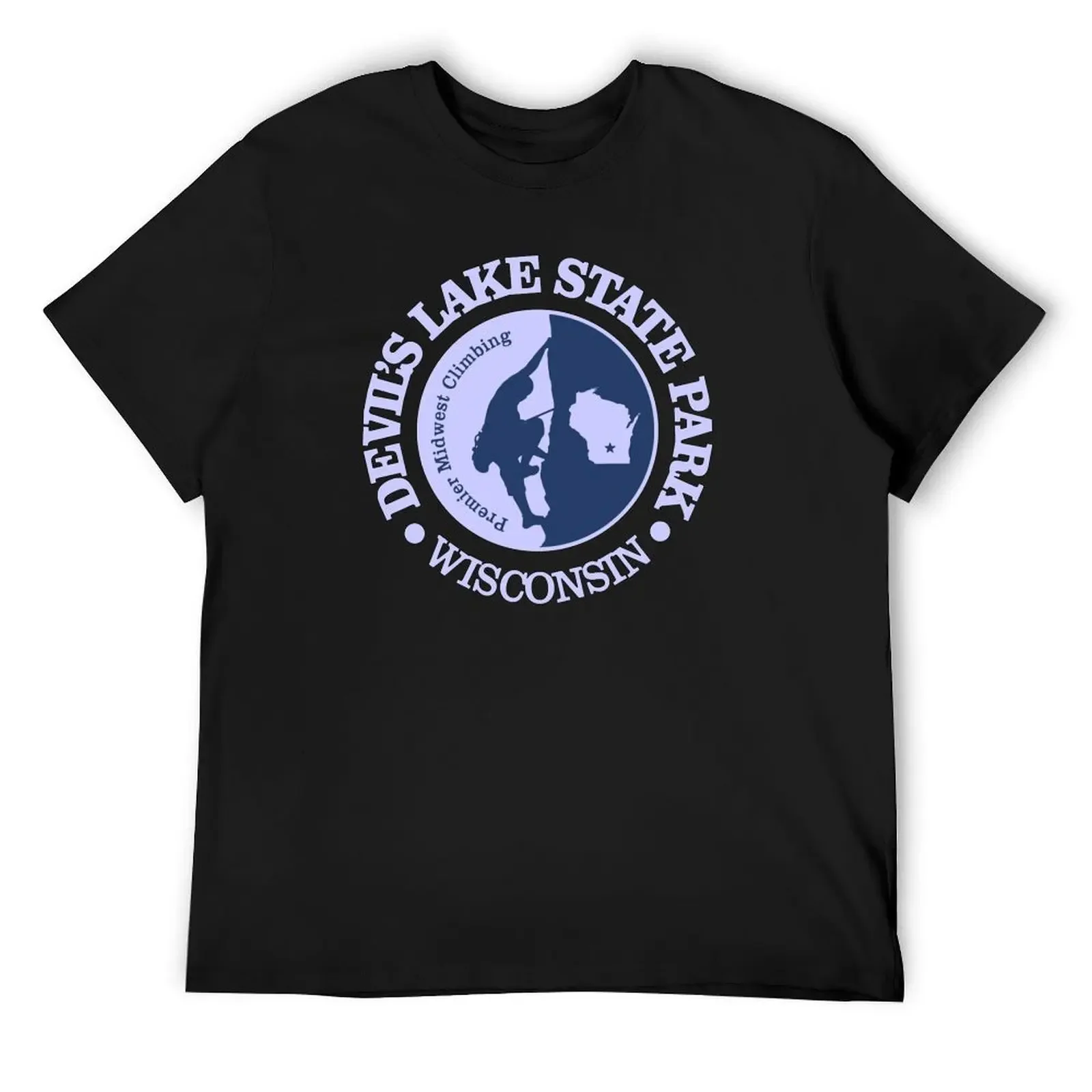 

Devil_s Lake Climbing. (CLB) T-Shirt man t shirt anime T-shirts oversize mens graphic t-shirts