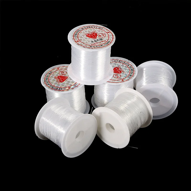 diy chains beading shiny beads clear no elastic shihing thread place 1 roll 0.25mm 0.3mm-0.7mm diy beading accessories