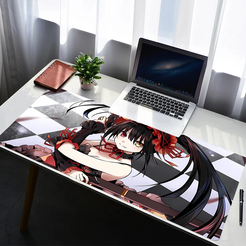 

Mouse Pad PC Non Slip Rubber Mousepad Laptop Gamer Cabinet Keyboard Pad T-tokisaki Kurumi Office Computer Gaming Desk Mouse Mat