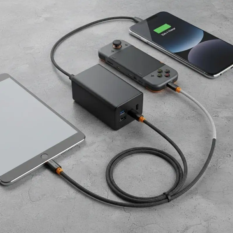 240W Super Flash Charging Data Cable USB To Type C 90° Elbow Data Cable 1M/1.5M/2M/ Fast Charging