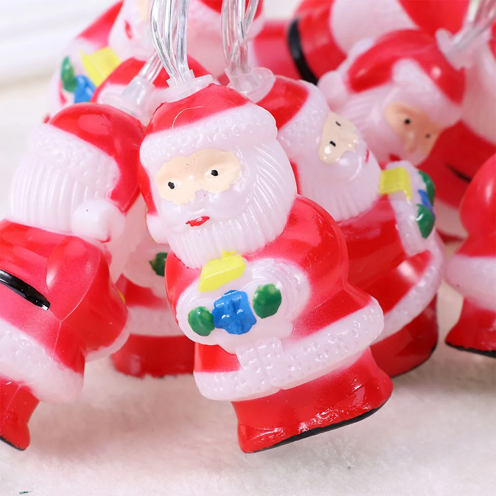 

Santa Shape Christmas String Lights 1.5m Box Warm White LED Decorative Lamp Low Heat for Holiday Wedding Party