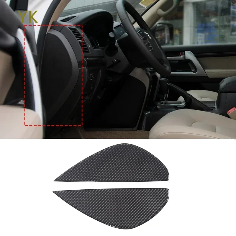 

Для Toyota Land Cruiser 2005-2012 мягкое углеродное волокно, приборная панель автомобиля, боковая панель, украшение, аксессуары для интерьера автомобиля