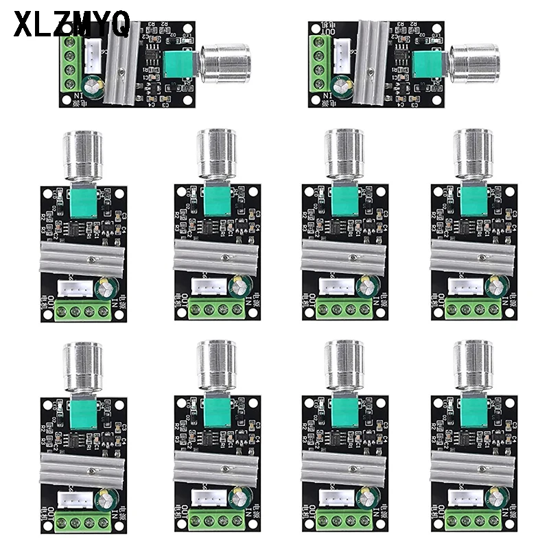 10pcs 6-28V 3A PWM DC Motor Speed Controller Switch DC Current Voltage Regulator PWM High Power Drive Module 6V 12V 24V 28V