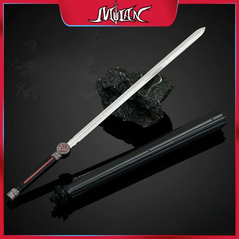 22CM Regenschirm-Wielding Ghost Su Changhe's Regenschirm Schwert Waffen Modell Sammlerstück Schreibtisch Ornamente Kreatives Geburtstagsgeschenk Spielzeug