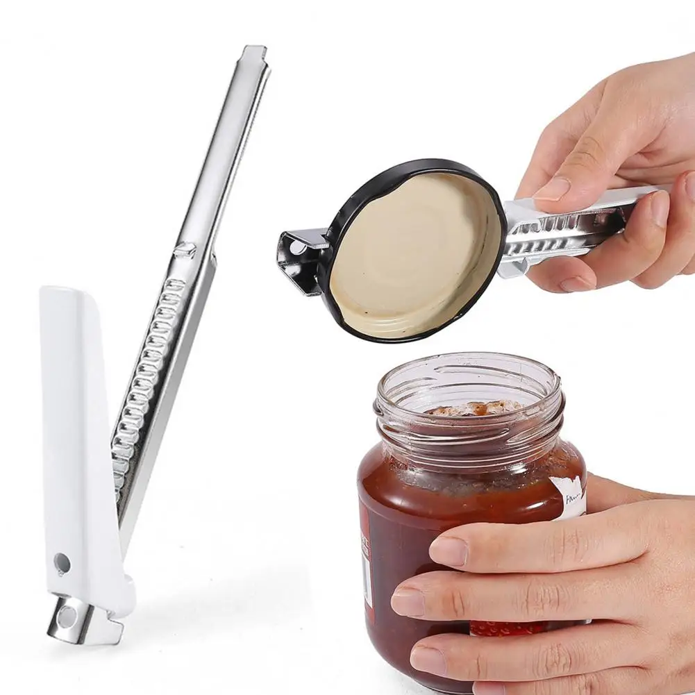Beverage Bottle Opener Gadget Bottle Opener for Seniors with Adjustable Jaw Non-slip Jar Opener for Hands for Home