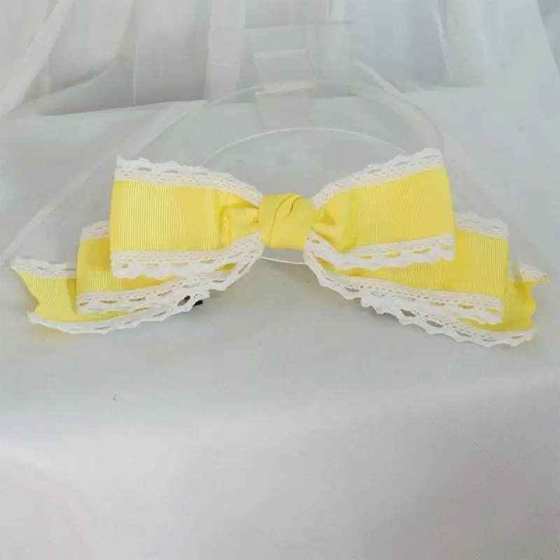 M6CD الشريط مقوس دانتيل المشابك المراهقين فتاة تأثيري خادمة الشعر دبوس زي الملحقات #5