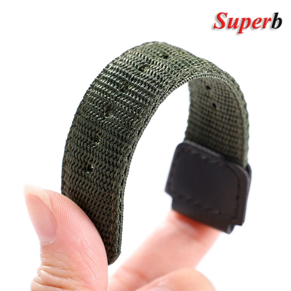 Correa de nailon de 18mm para reloj Casio AE1200/1300 W800H SGW400 F91W F84 F105/108/A158/168, pulsera deportiva de lona para hombre