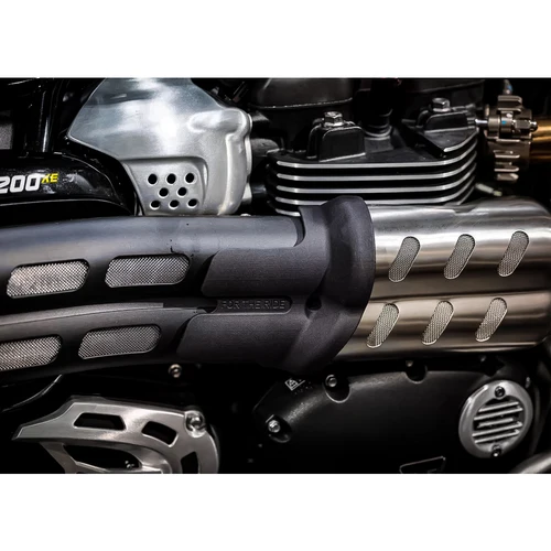 Imagen 2 del producto Protector de tubo de escape para motocicleta, accesorios para Scrambler 1200, cubierta de protección térmica, cubierta antiescaldado