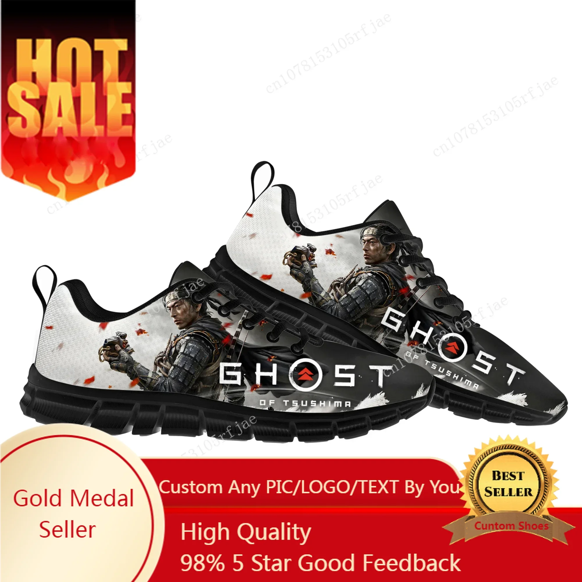 

Ghost Of Tsushima Sports Shoes Cartoon Game Men Women Teenager Sneakers Fashion Sneaker Custom Built Shoes
