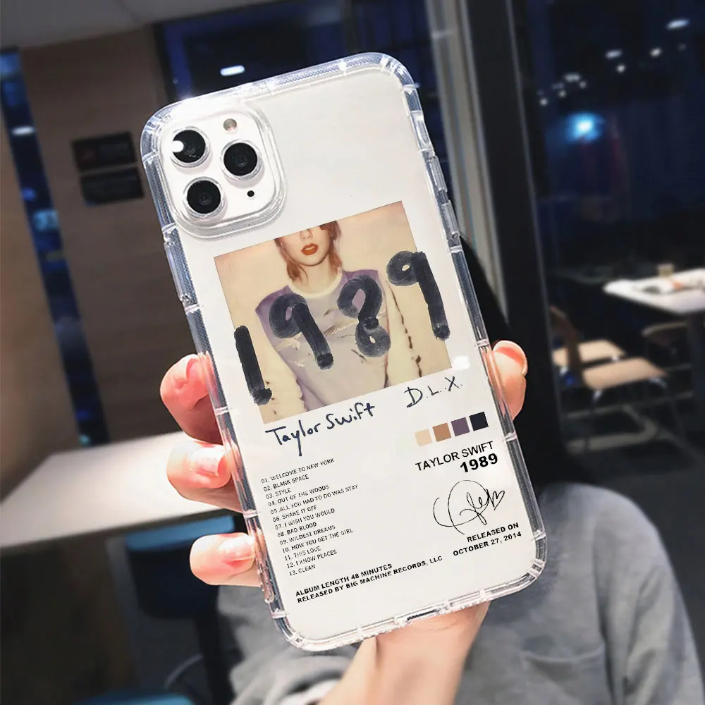 Hot T-Taylor Singer S-Swift Poster Phone Case for IPhone 11 12 13 14 15 Pro Max Cases for Iphone XR XS MAX 7 8 Plus Clear Covers