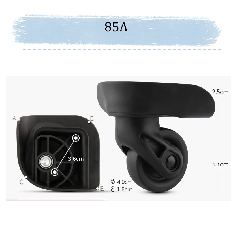 For American Tourister 85A Anti-Shock Luggage Wheels Smooth Rolling Swivel Casters Universal Suitcase Repair Kit