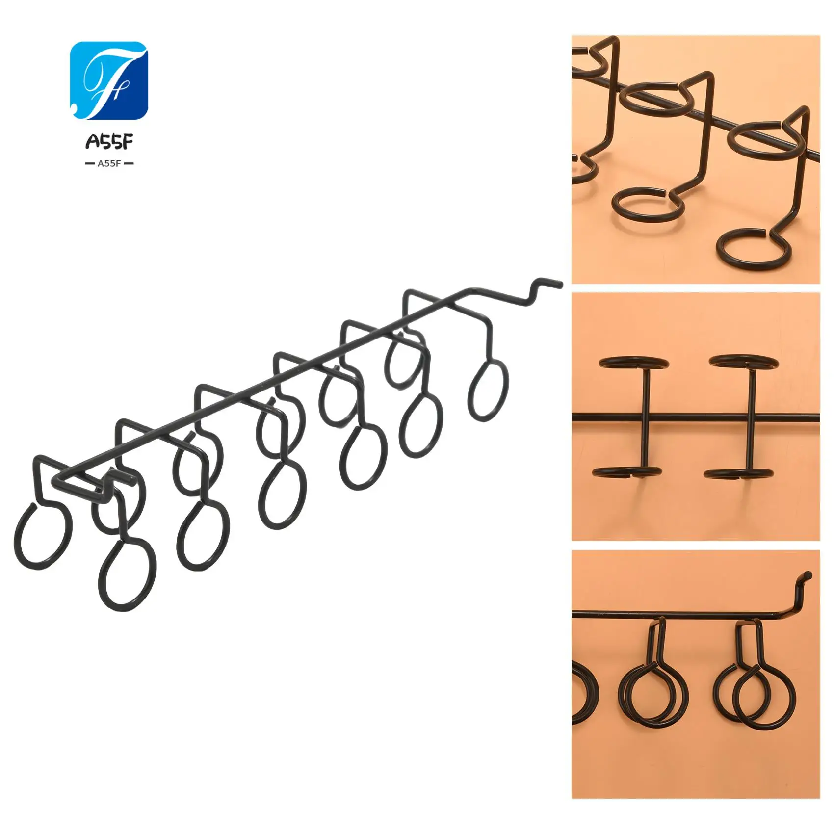 

A55F-Screwdriver Holder Pegboard Multi-Tool Holder Accessory Pegboard Accessories Multi-Ring Tool Holder For Pegboard