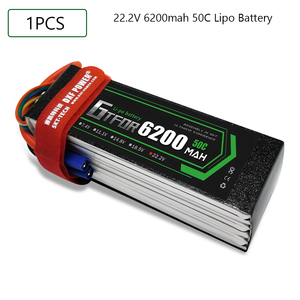 

GTFDR Lipo Battery 7.4V 7.6V 11.1V 15.2V 14.8V 22.2V 2S 3S 4S 6S 5200Mah 6300Mah 6500mAh 6200mAh 6750mAh 8000mAh 7000mAh for Car