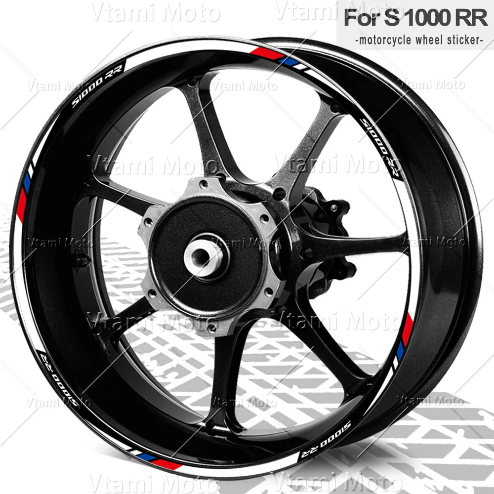 For s1000rr s 1000 rr s1000 rr 2025 Reflective Motorcycle Wheel Stickers Rim Decals Waterproof