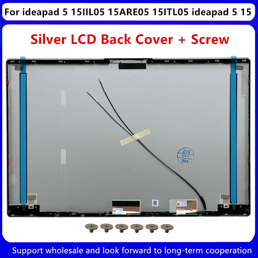 New For Lenovo ideapad 5 15IIL05 15ARE05 15ITL05 ideapad 5 15 LCD Back Cover 5CB0X56073 /Front Bezel / Hinges Screw AM1K7000300