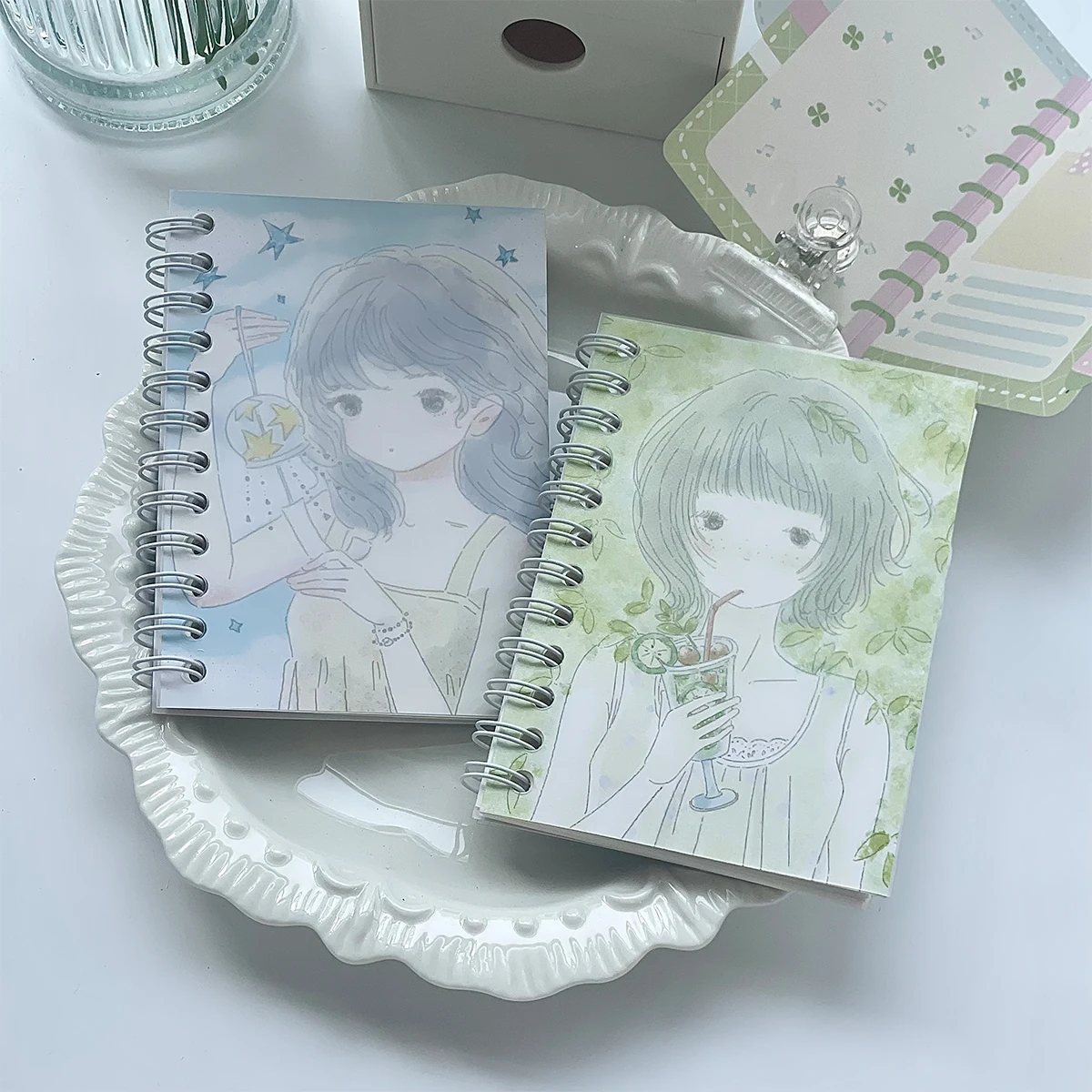 Sommer Neue M5 Release Papier Notebook Salz Stil Mini Mädchen Aufkleber Doppelseitige Nette Scrapbook Journal Dekor