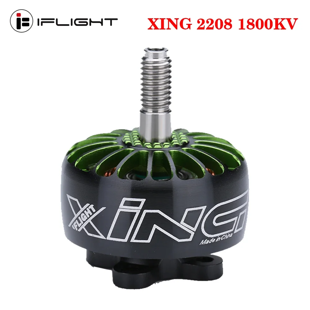 

IFlight XING 2208 1800KV Brushless Motor 3-6S W/ 5mm Titanium Alloy Shaft for 5-6 Inch Frame Propeller FPV Racing Drone
