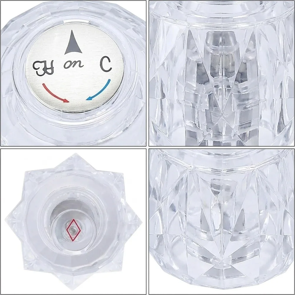 Shower Tub Handle for 600 Series Faucet Repair Kit Compatible with Single Handle Shower Valves Transparent Design