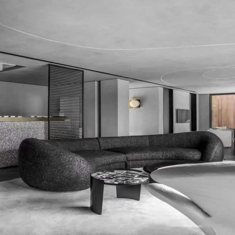 

Большой диван King для взрослых, двойная вилла с откидной спинкой, итальянское облако, гостиная, диван для гостиной, дизайнерский изогнутый канапе, салон, мебель для дома