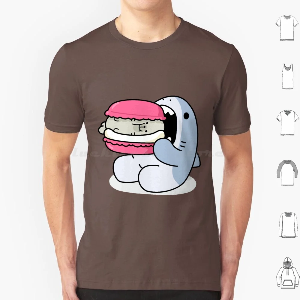 Camiseta Samezu macarrón talla grande 100% algodón tiburón océano pez mar lindo tiburones ballena tiburón azul animales animales agua playa divertida