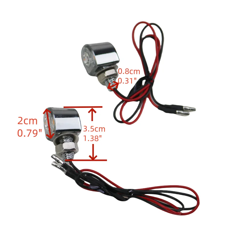 Universal LED Motorcycles Mini Turn Signals Light Flasher Rear Stop  ings Indicator for Harley Honda Yamaha