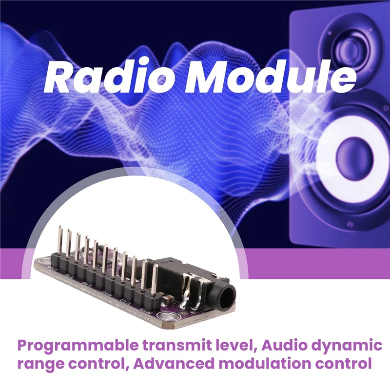 Módulo de radio del transmisor FM estéreo SI4713 (76-108 MHZ), para altavoces, micrófonos, reproductores de MP3, Radios-N33R