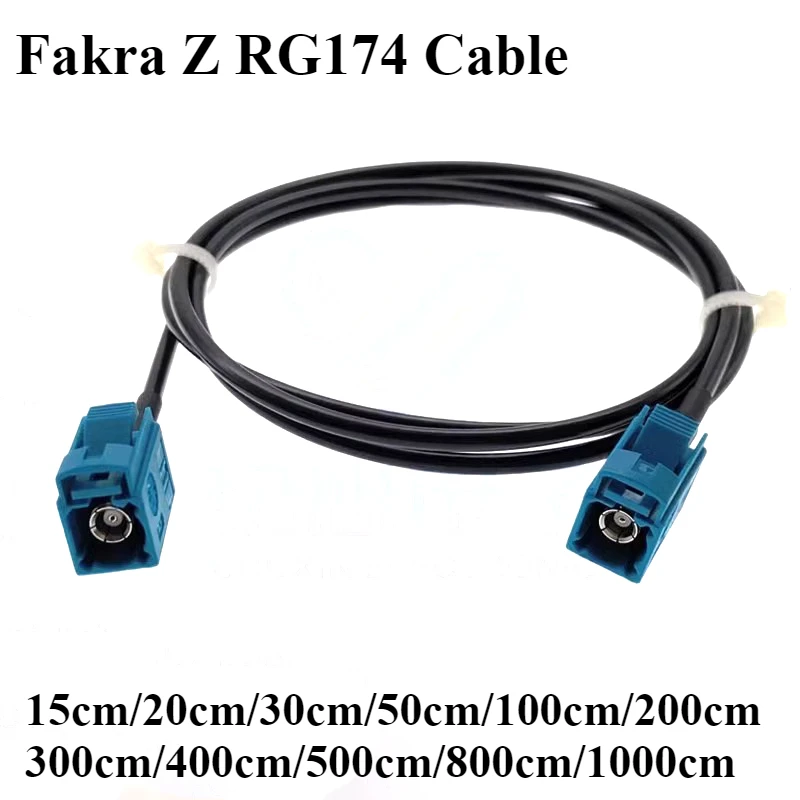 Fakra Z RG174 Cable Fakra Z Female to Female Coaxial Cable Car Radio Antenna Extension Cable Radio Pigtail 15cm 20cm 5M 8M