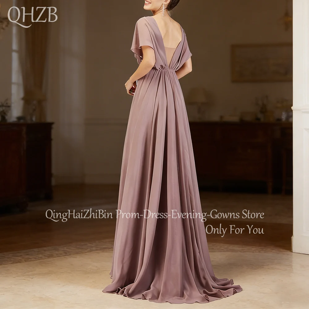 Customized Elegant Long Mother of the Bride Dresses Beads V-Neck Floor-Length Wedding Guest Evening Party Groom Dress 2026