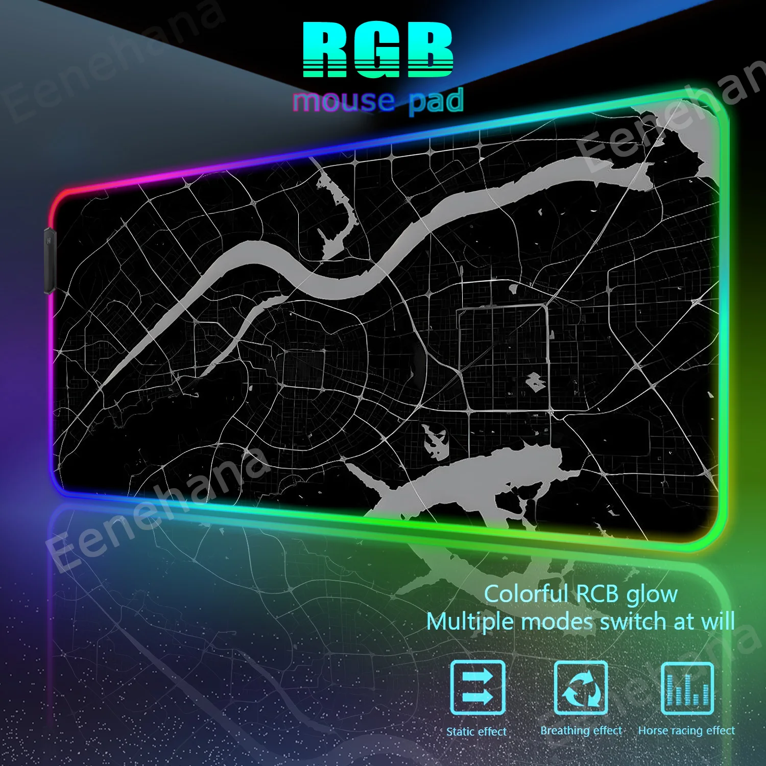 

Black White Lines Art Contour Map Mousepad Gamer Keyboard Mouse Pad Large Gaming Accessories Deskmat Xxl Extended Pads 90*40cm