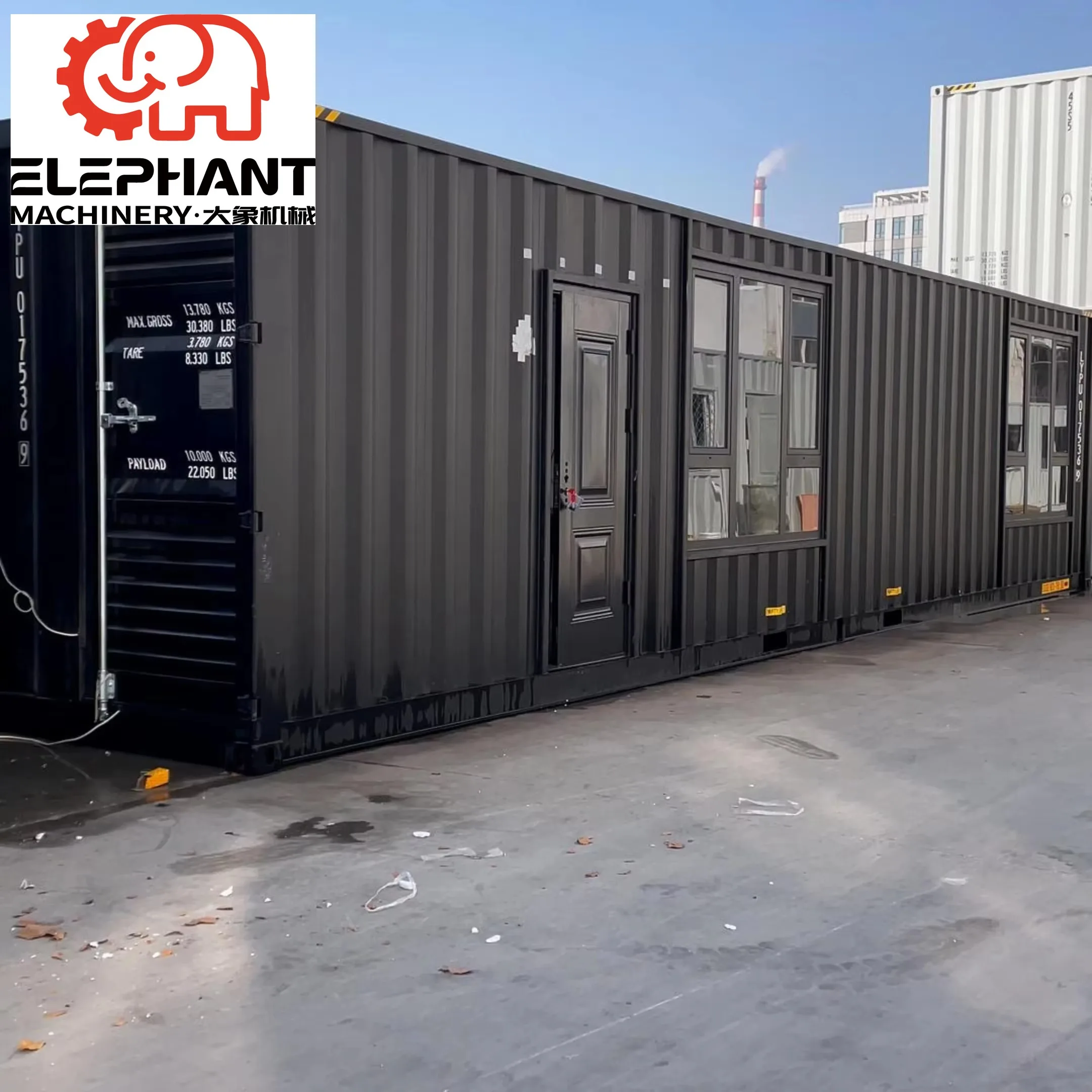 40ft Modified Sandwich Panel Shipping Container House Steel Folding Container for Outdoor Villa Application