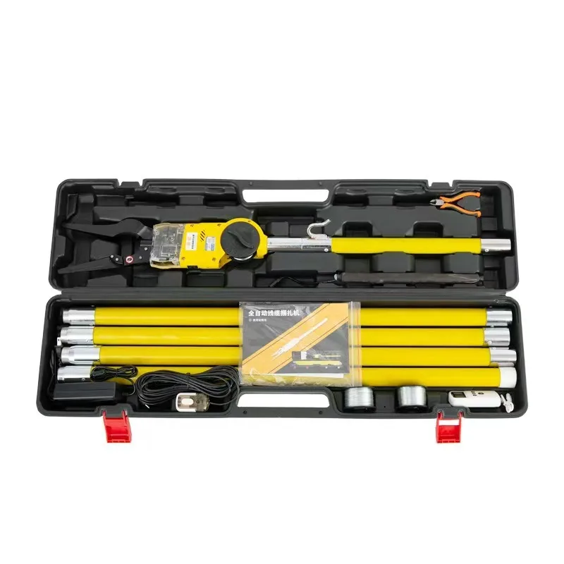 Factory Price12.8V Intelligent Hand-Held Fiber  Automatic Cable Tie Making Manufacturing Production Machine Cable Tying Machine