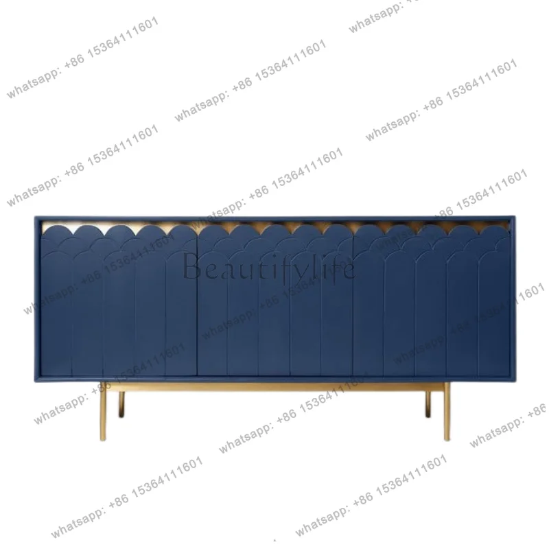 Italian light luxury paint dining side entrance cabinet living room wall storage decorative cabinet