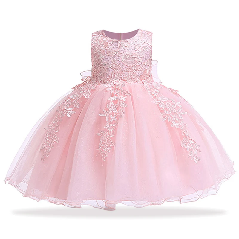 

LZH Dress For Girls Carnival Costumes Fashion Bowknot Girl Princess Dress Kids Birthday Dress For Newborn Baby Clothes 0-2 Years