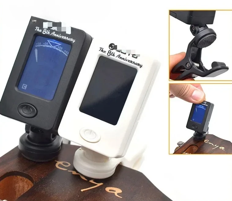 

1Pcs Guitar Tuner Digital Clip-On Tone Tuner for Electric Urikri Bass Violin Universal 360 Degree Rotatable