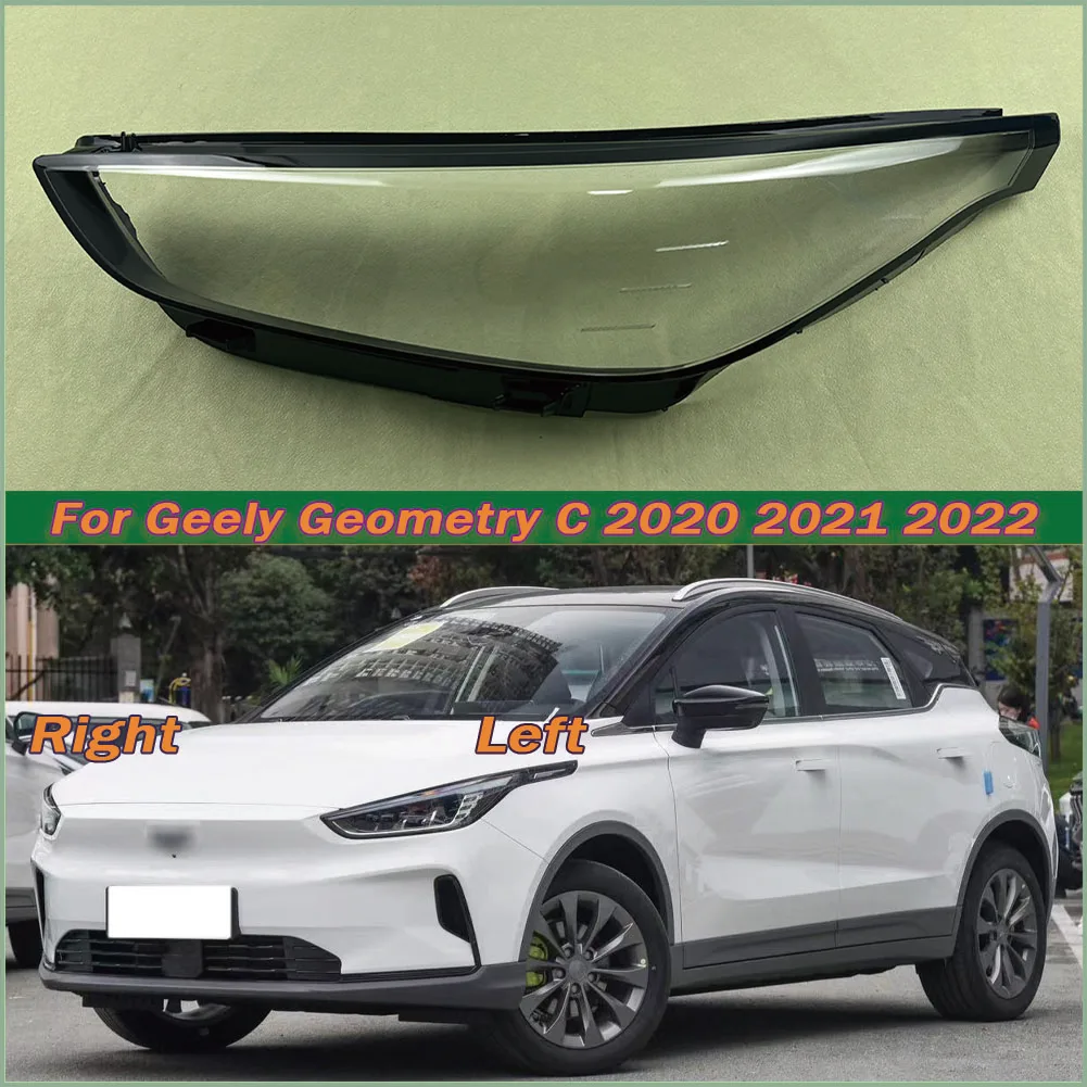 For Geely Geometry C 2020 2021 2022 Headlight Lens Cover Transparent Lampshade Headlamp Shell Plexiglass Auto Replacement Parts