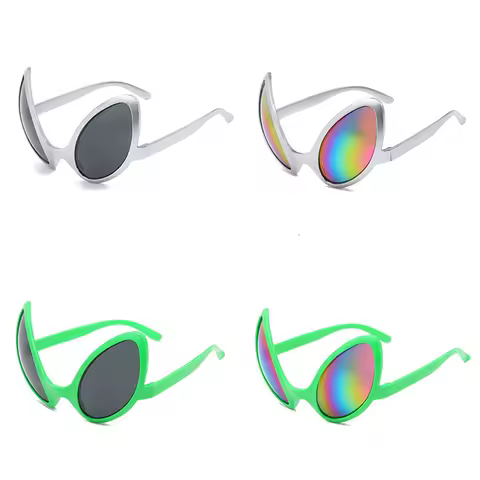 Cute Trendy Fashionable Sunglasses Funny Alien Glasses Men Women Nightclub Decoractive Glasses Eyewear