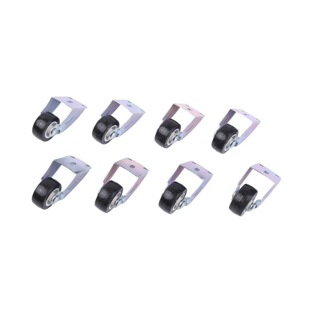 Gate Support Wheel with Thick Steel Frame and Polymer Roll for Long Term Outdoor Use Fixed Directional Caster for Heavy Loads