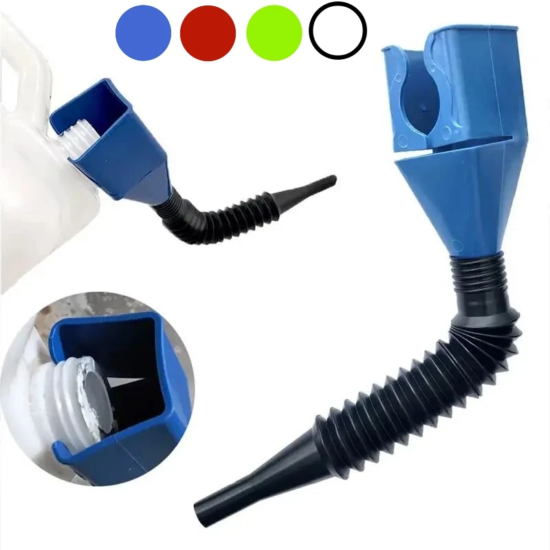 Car Petrol Fuel Funnel Plastic Motorcycle Refueling Gasoline Engine Oil Funnel Filter Draining Tool Oil Change Funnel Accessory