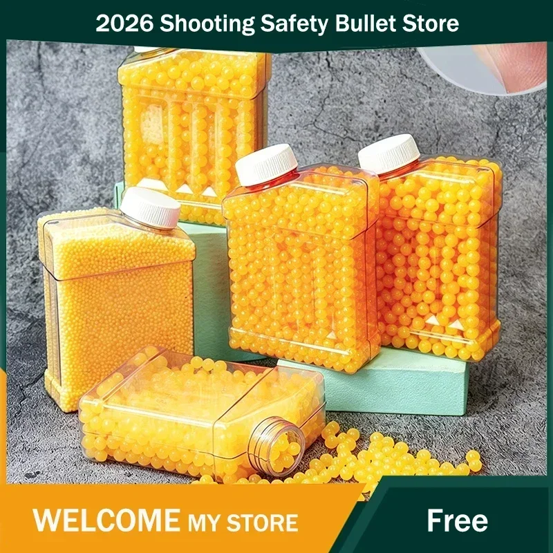 BB Bomb8K 6mm Yellow Soft Rubber BB Bullets Non-toxic Safe Toy Gun Outdoor Shooting Game Accessories