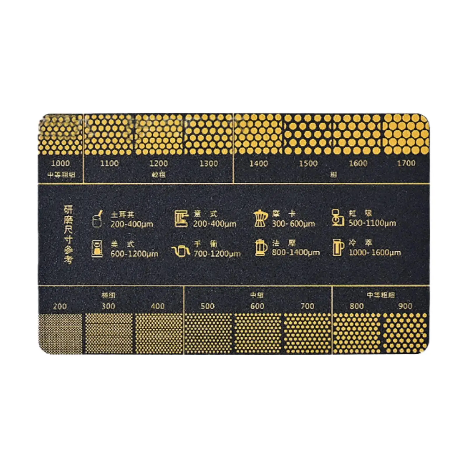 커피 참조 카드 커피숍 주방 사무실용 그라운드 측정 눈금자