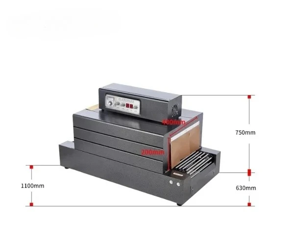 PVC/POFプラスチックシュリンク包装機 BS-4020 チェーン式熱収縮包装機 自動シュリンク包装機 工業用包装機