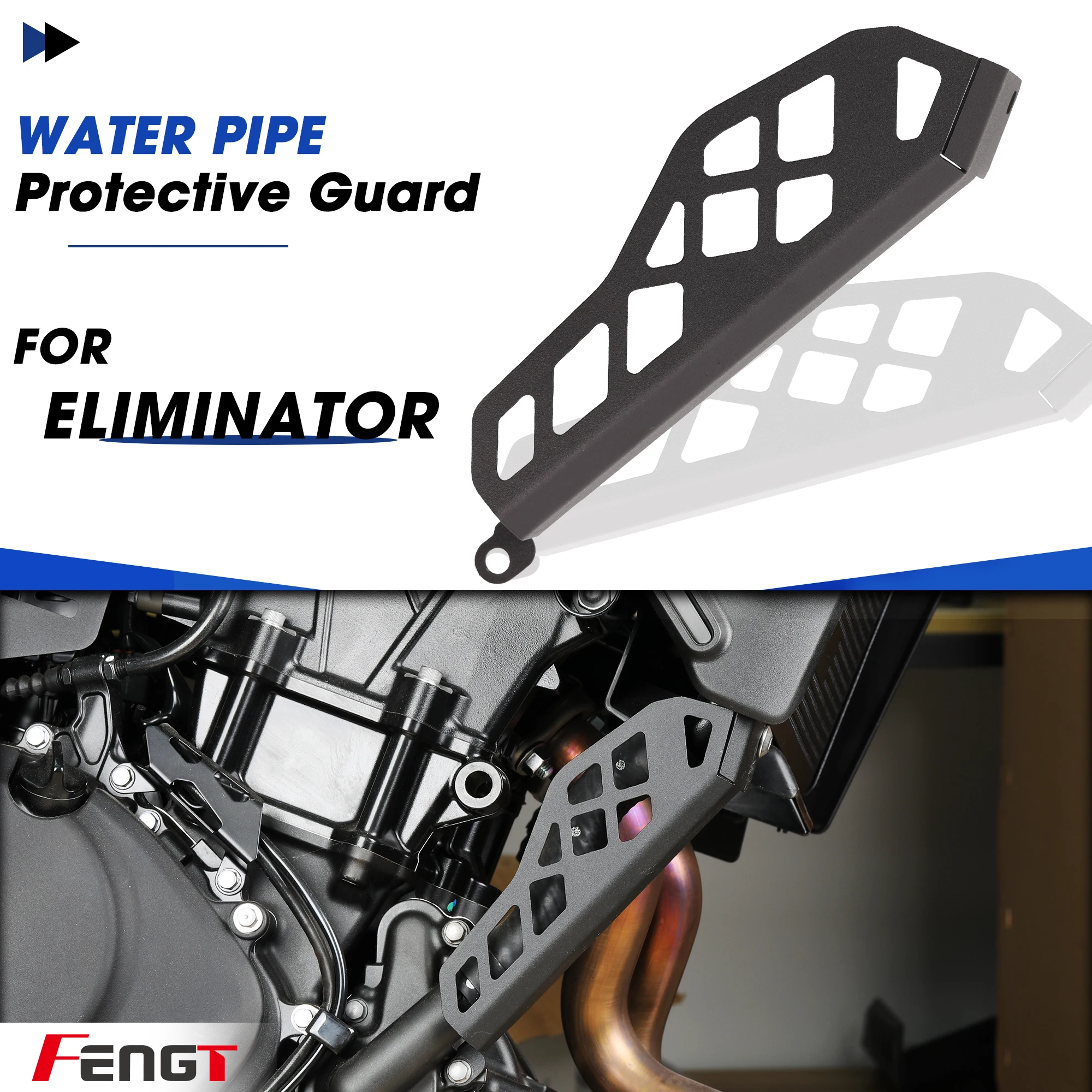 

For Kawasaki Eliminator 500 400 Motorcycle Eliminator500 Radiator Engine Cylinder Head Valve Cover Water Pipe Guard Protector