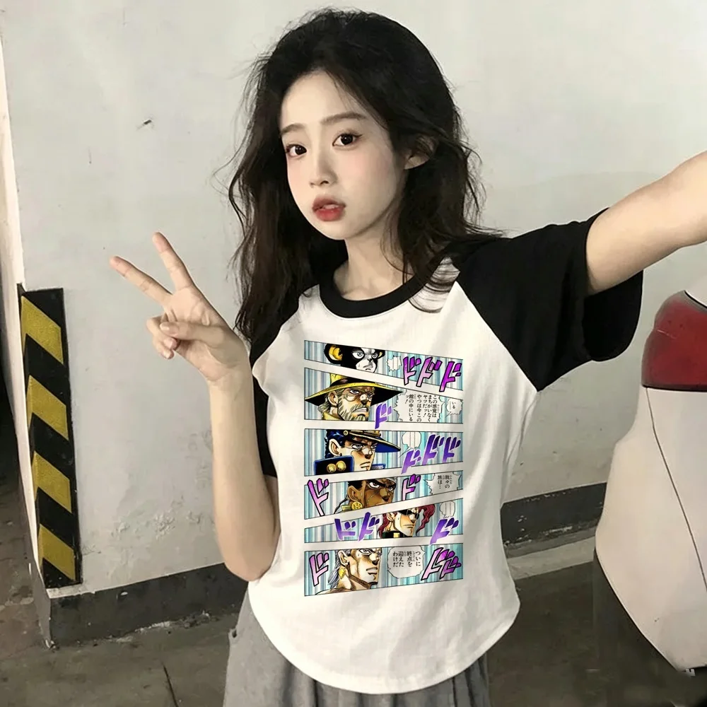 Jojo Bizarre Adventure Steel Ball Run t shirt teen scene  party goth Psychedelic 2000s top tees japanese meme grunge