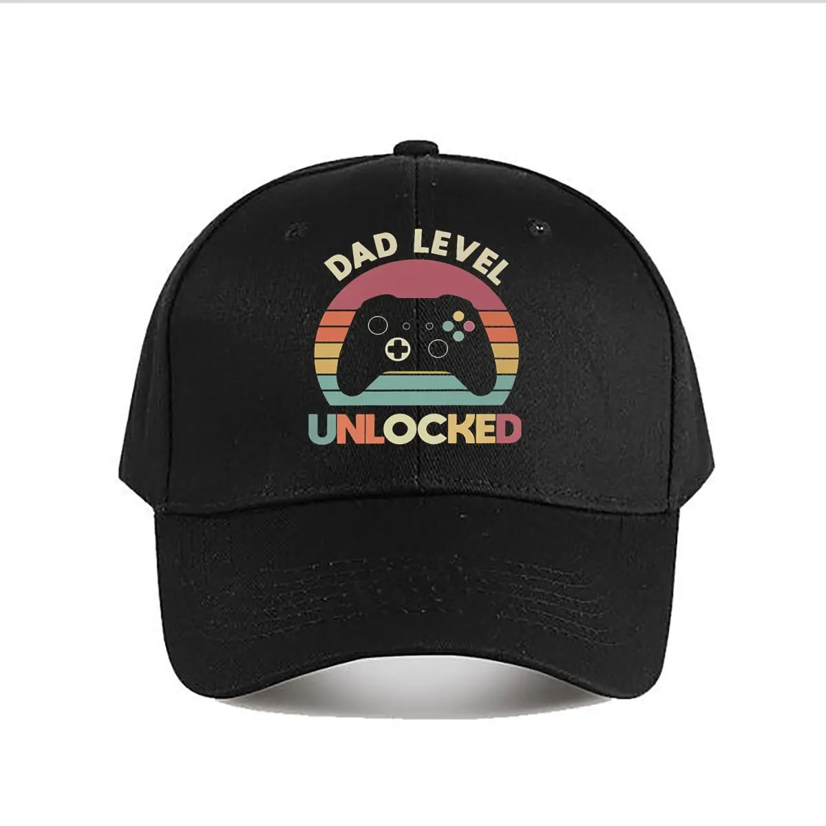 Dad Level Unlocked Gamer Design Baseball Cap Fashion Men Sunhat Women's Outdoor Sports