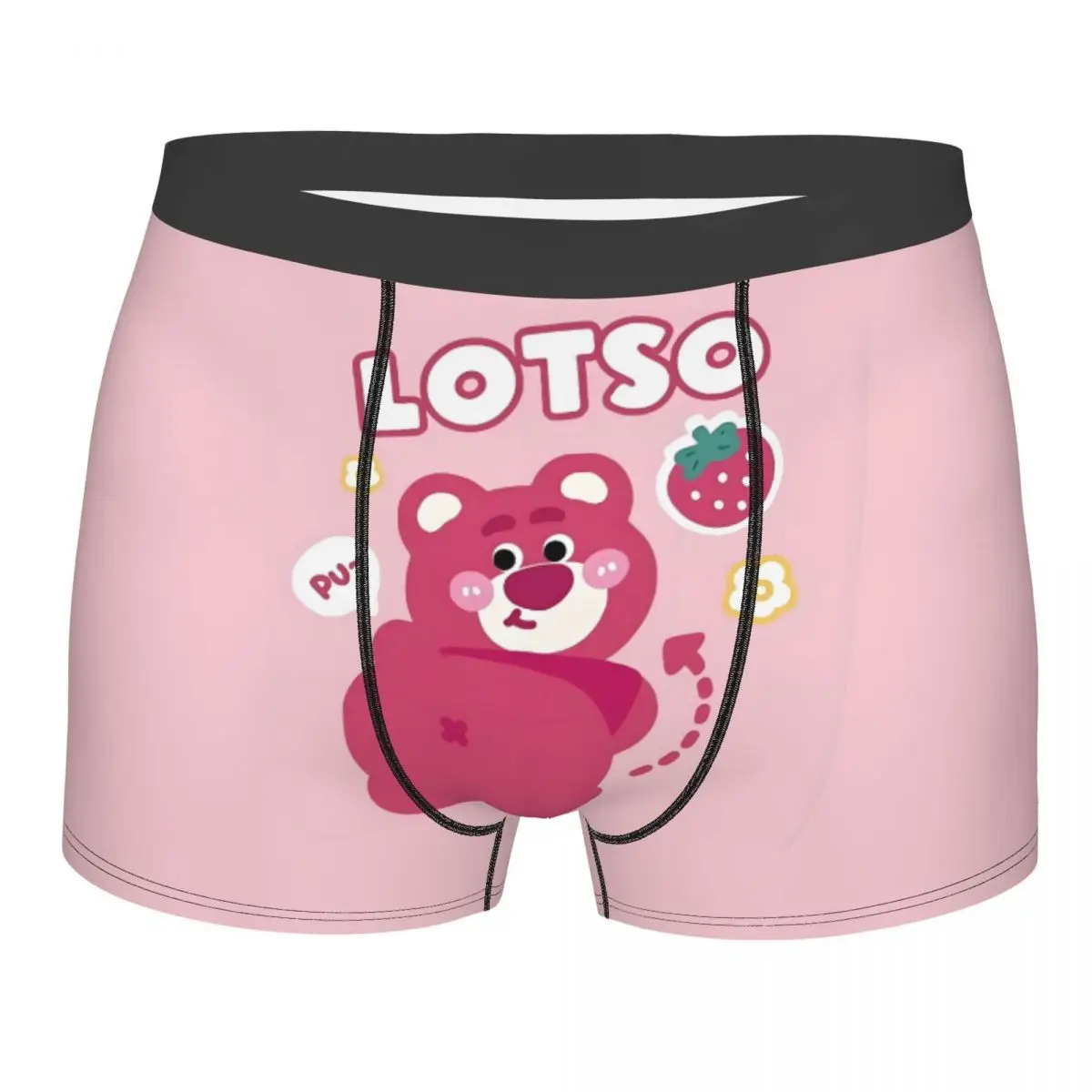 

Мужское модное нижнее белье Lotso Huggin Bear в стиле аниме, трусы-боксеры, дышащие шорты, трусы, трусы