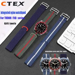 High quality nylon watch strap 22mm for TUDOR collar hidden FXD /Biwan / 1958 series integrated nylon watchband for men